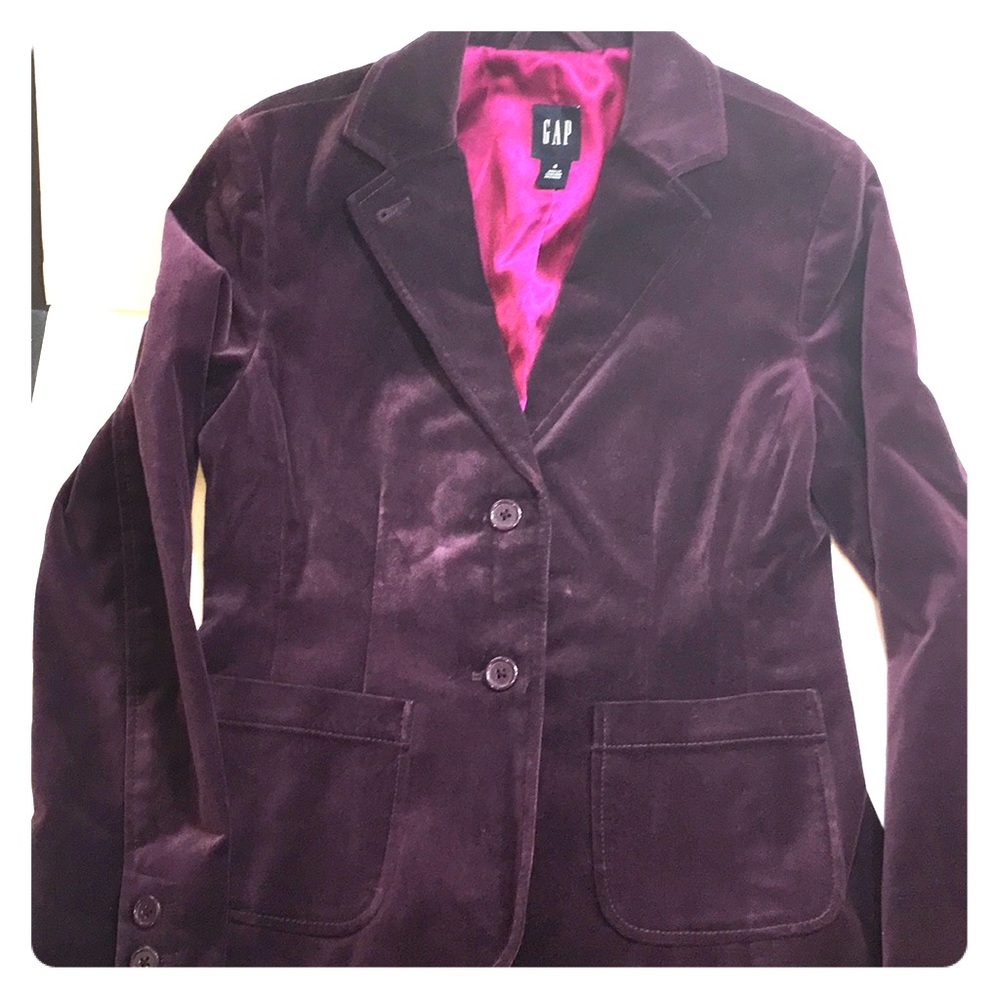 GAP Purple velour blazer, women’s 4,